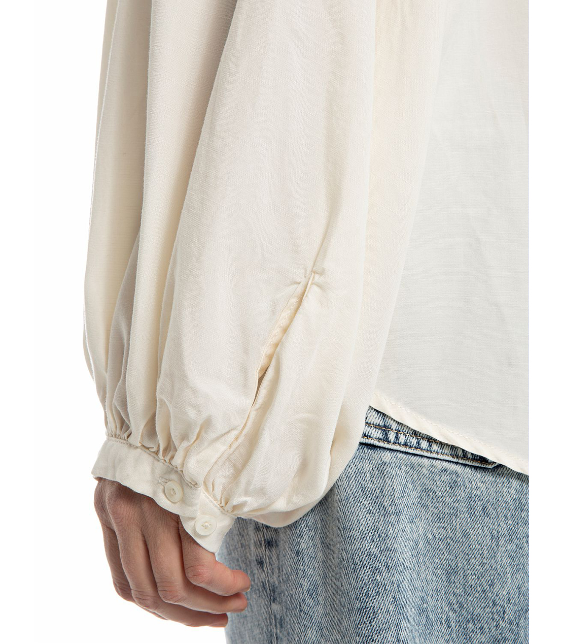 オーバーフィットパフスリーブブラウス 詳細画像 オフホワイト 4